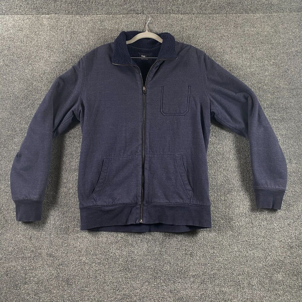 Vintage Gap Mens Blue Zip Up Jacket Size Large